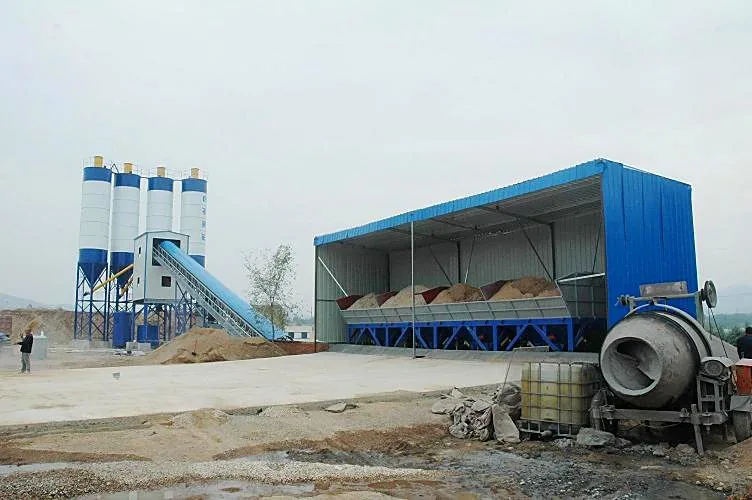 HZS90 batching plant, overall view
